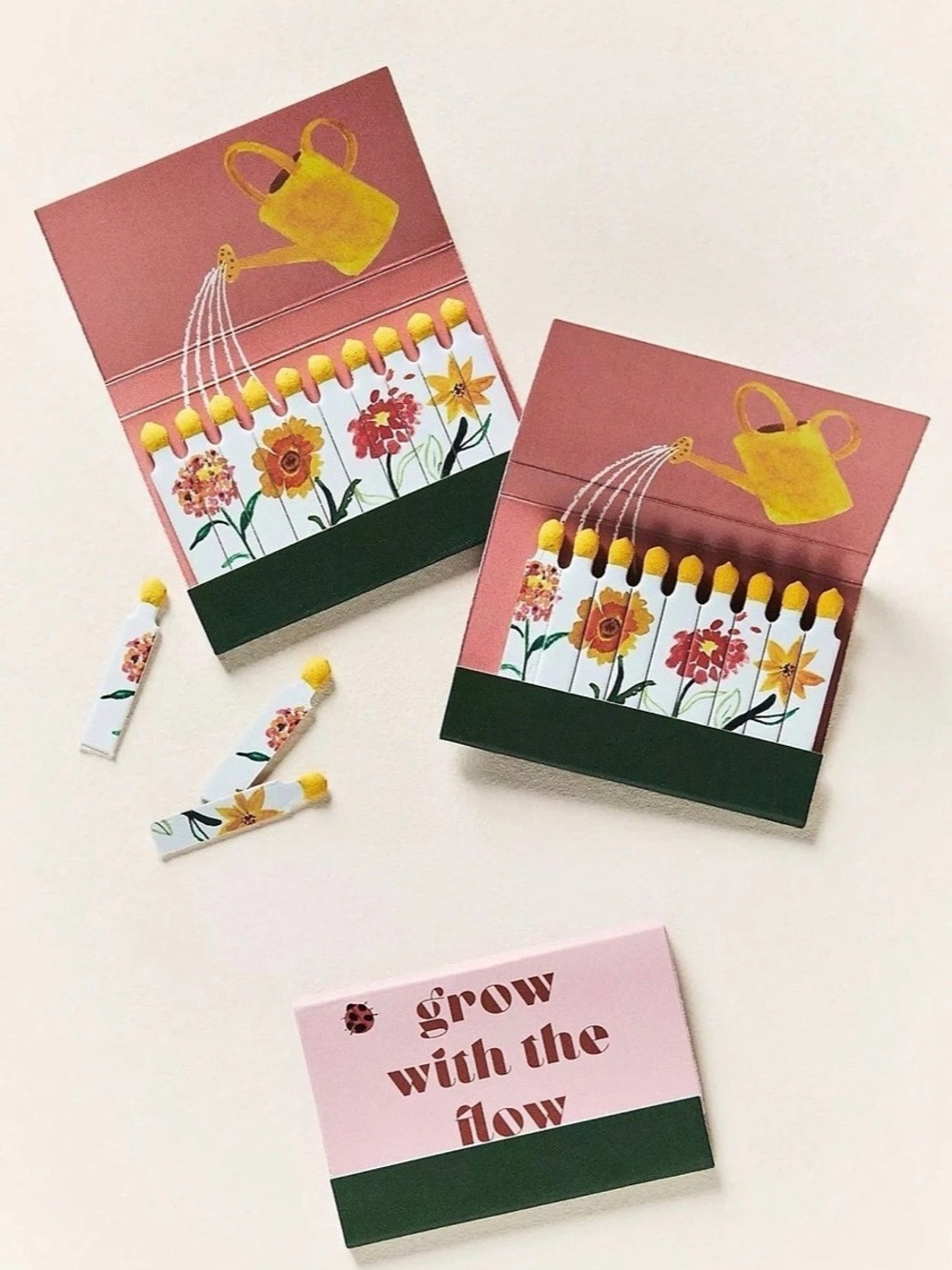 Anthropologie Grow With The Flow Matchbook, Set of 3